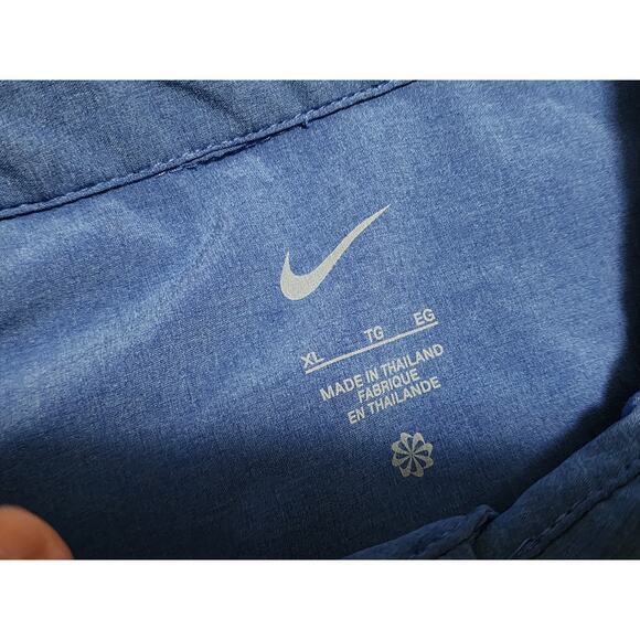 Nike SMU Mustangs Coaches Polo Shirt Mens XL DJ5123-496 Blue Golf Football Logo - Picture 4 of 8